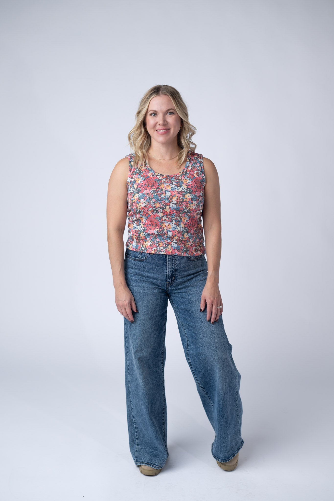 IN STOCK Ava Tank - Bright Floral FINAL SALE