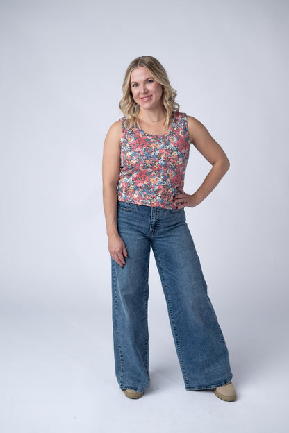 IN STOCK Ava Tank - Bright Floral FINAL SALE