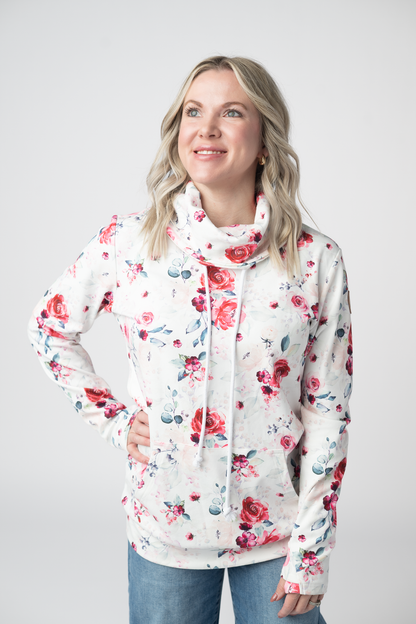 IN STOCK Soft Funnel Neck - Pink  Bloom FINAL SALE