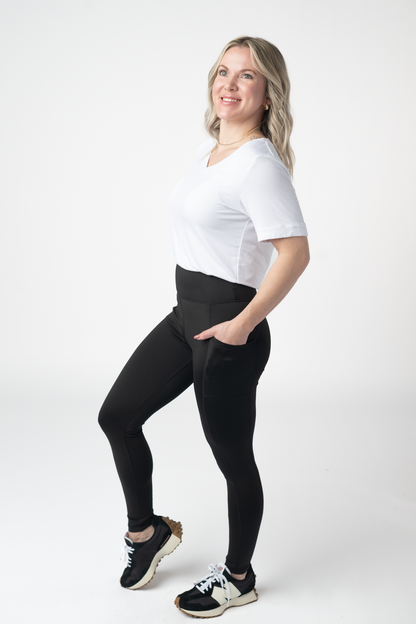 IN STOCK Athleisure Leggings - Black