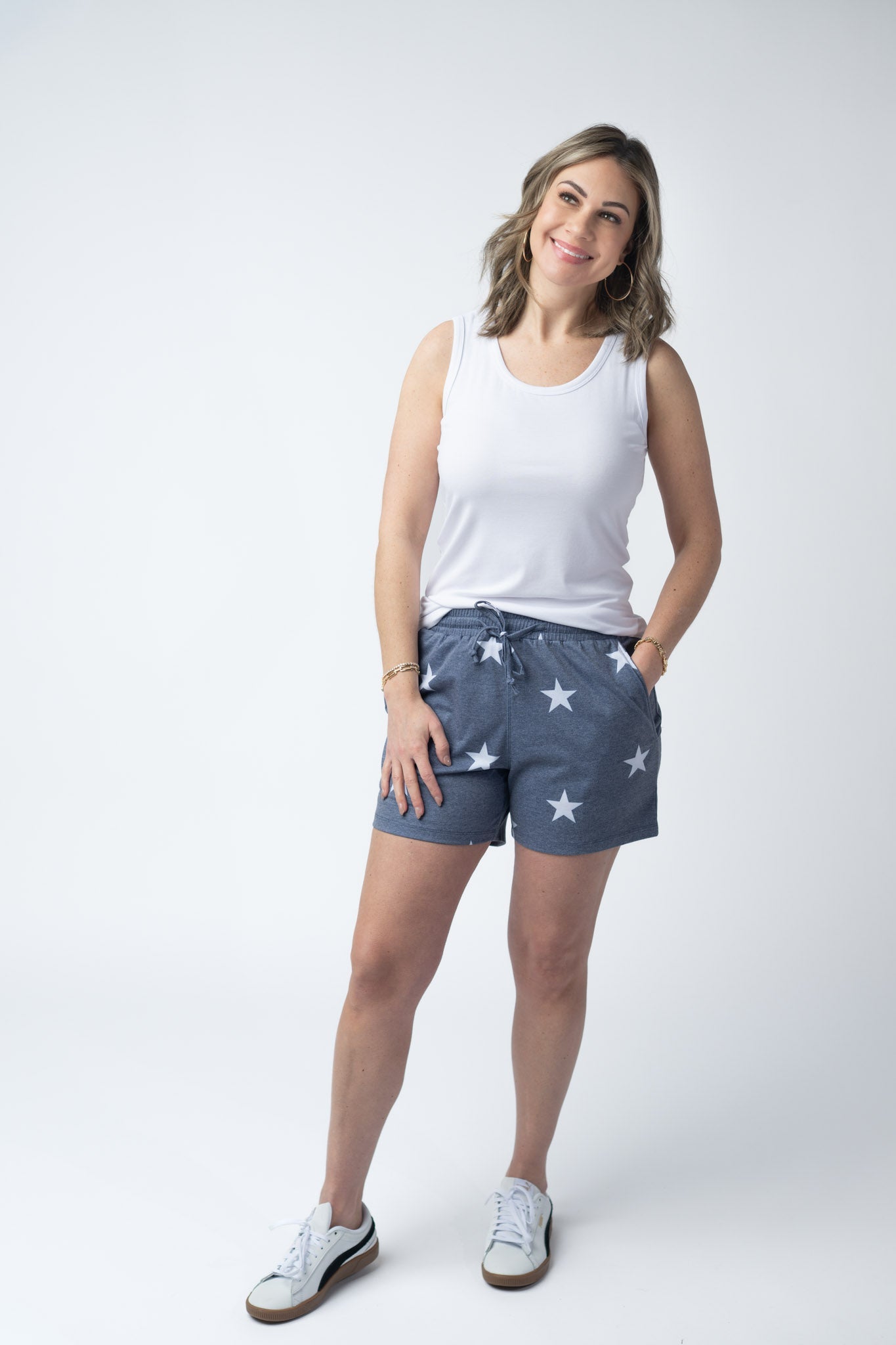 IN STOCK Jamie Shorts - Faded Navy Stars FINAL SALE