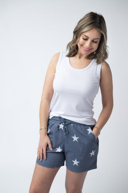 IN STOCK Jamie Shorts - Faded Navy Stars FINAL SALE