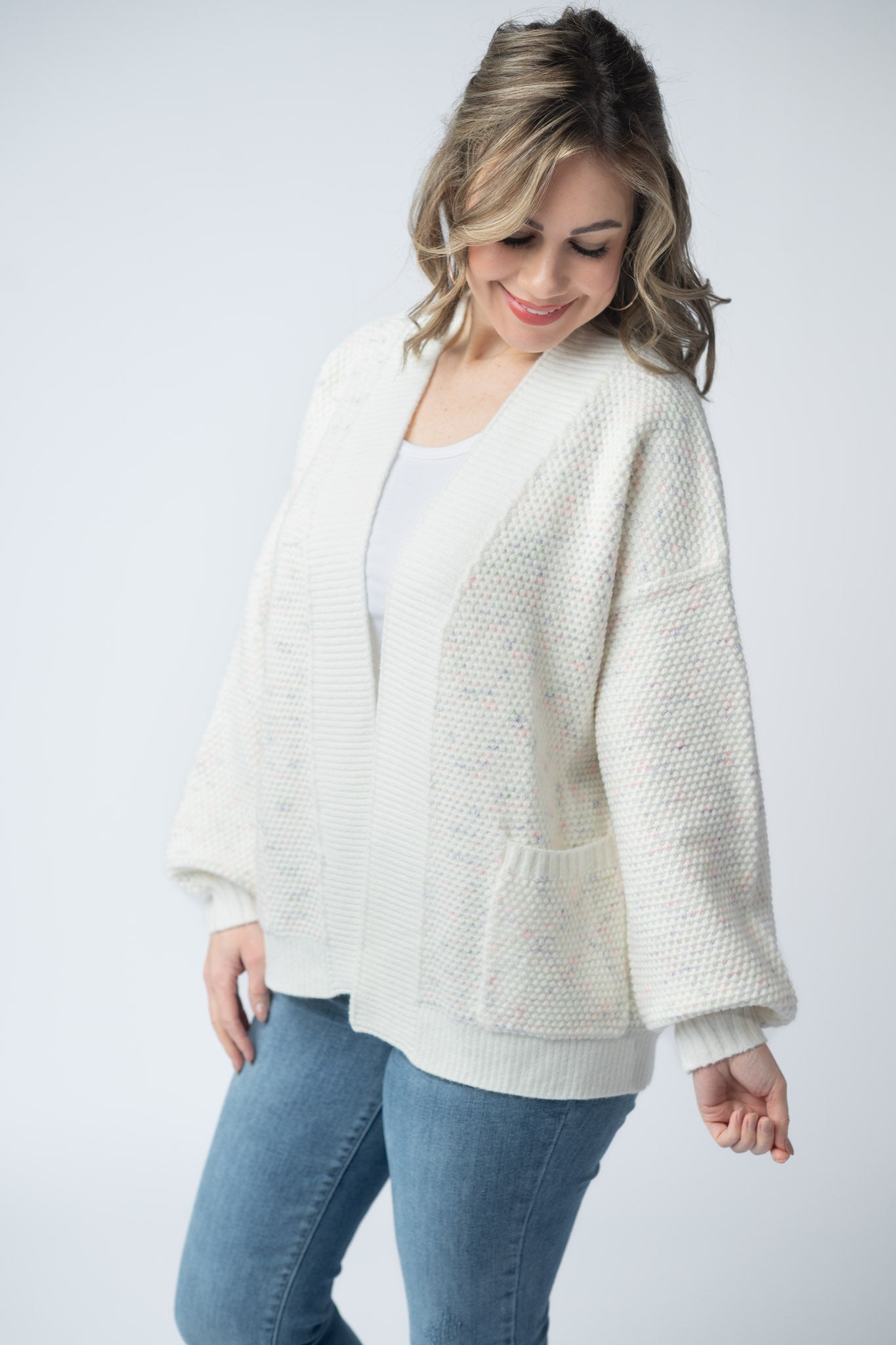 IN STOCK Kinsley Cardigan - Purple, Pink, and Green FINAL SALE