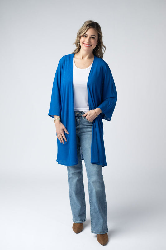 IN STOCK Ellie Cover-Up Kimono - Blue FINAL SALE