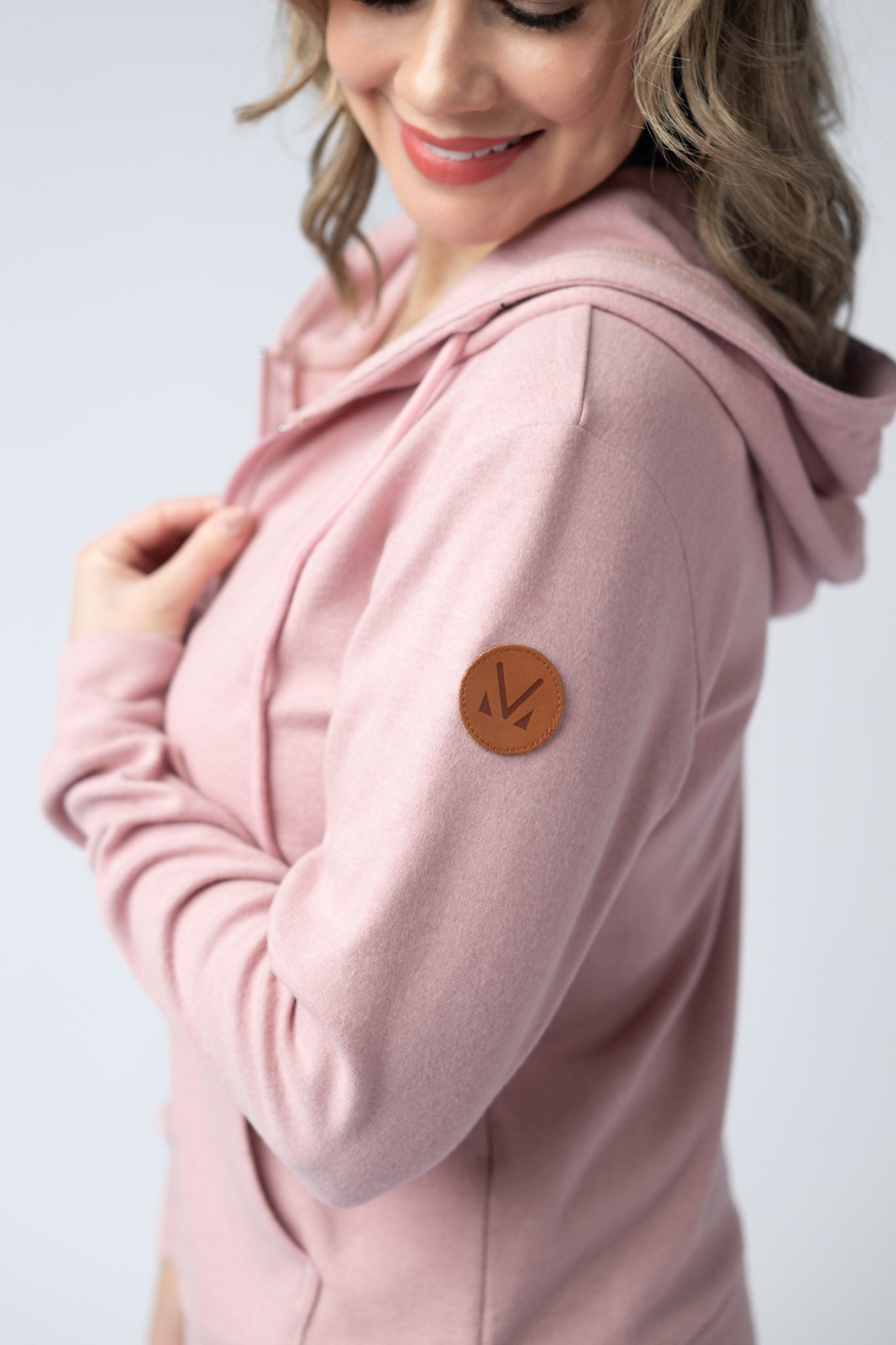 IN STOCK Fullzip Hoodie - Dusty Pink FINAL SALE