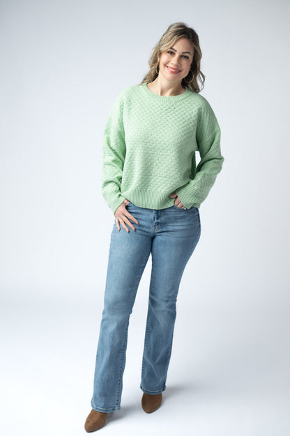 *Gianna Pullover Sweater - Spring Sage Green*