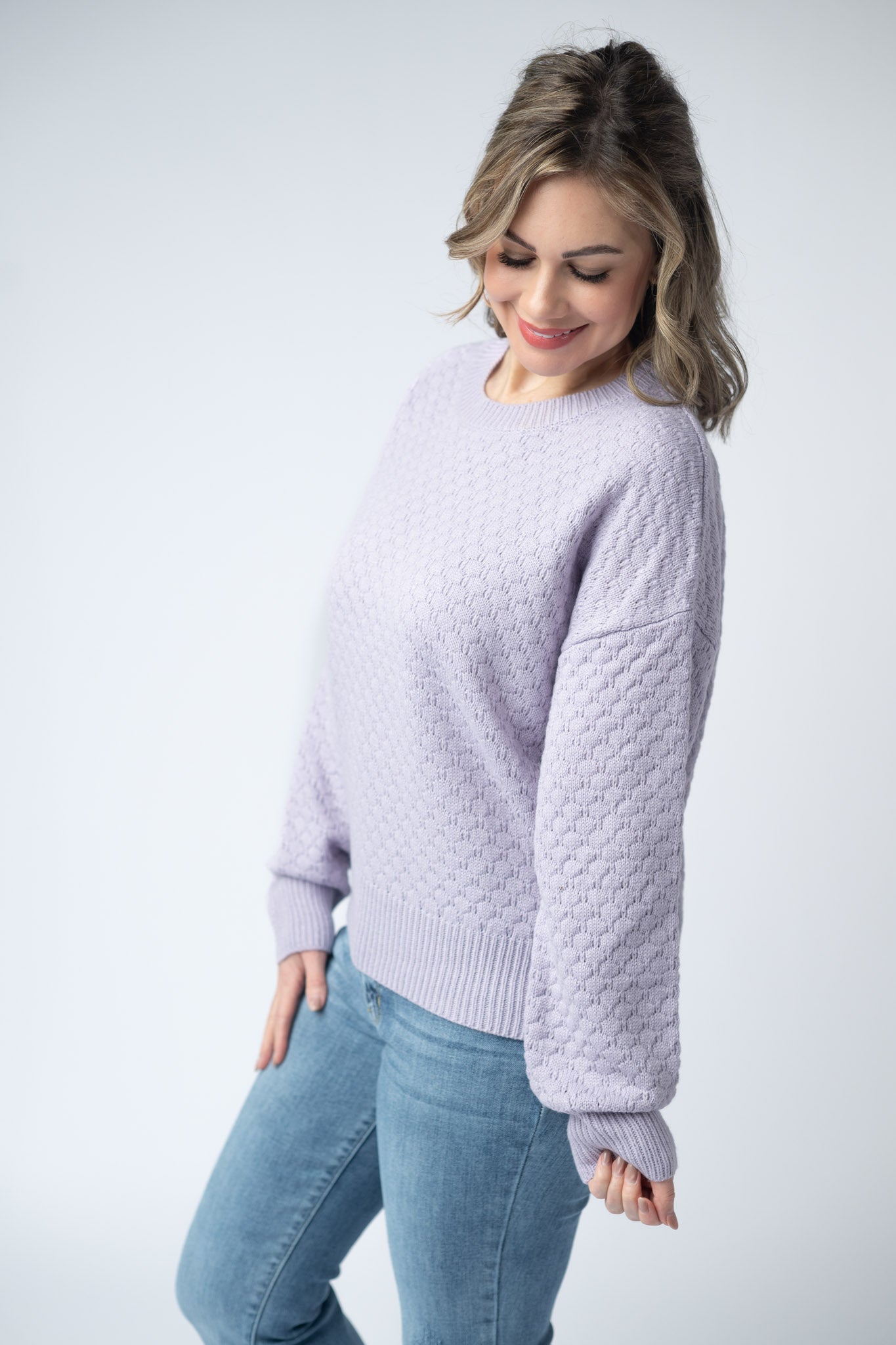 *Gianna Pullover Sweater - Lavender*