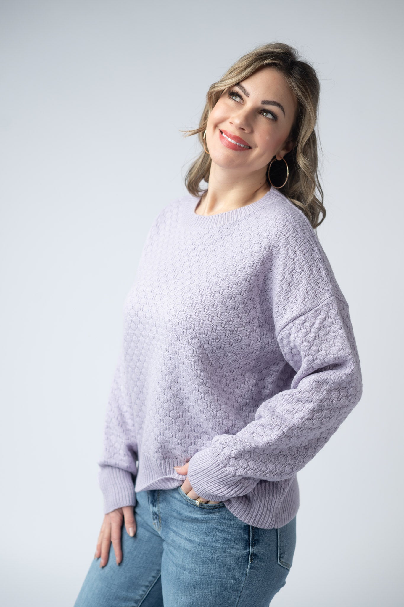 *Gianna Pullover Sweater - Lavender*