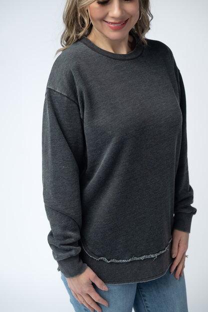 *Vintage Wash Pullover - Black*