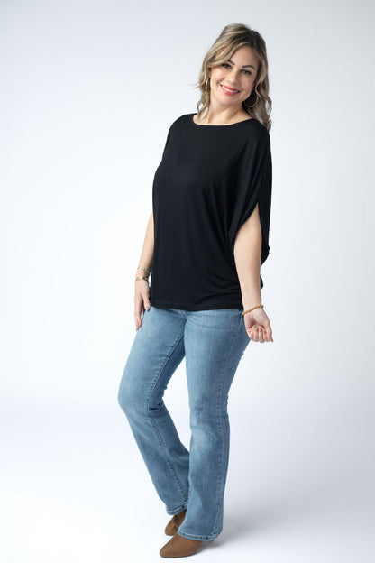 IN STOCK Darcy Dolman Top - Black