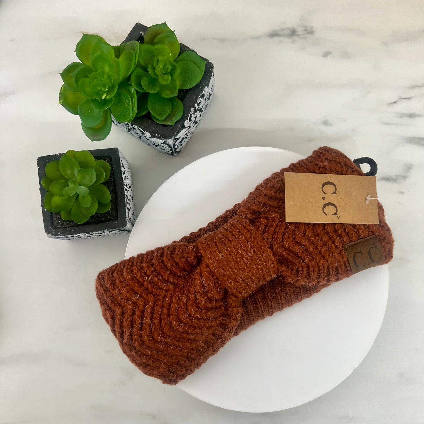 Chevron Knit Knot Women's Fashion Headband