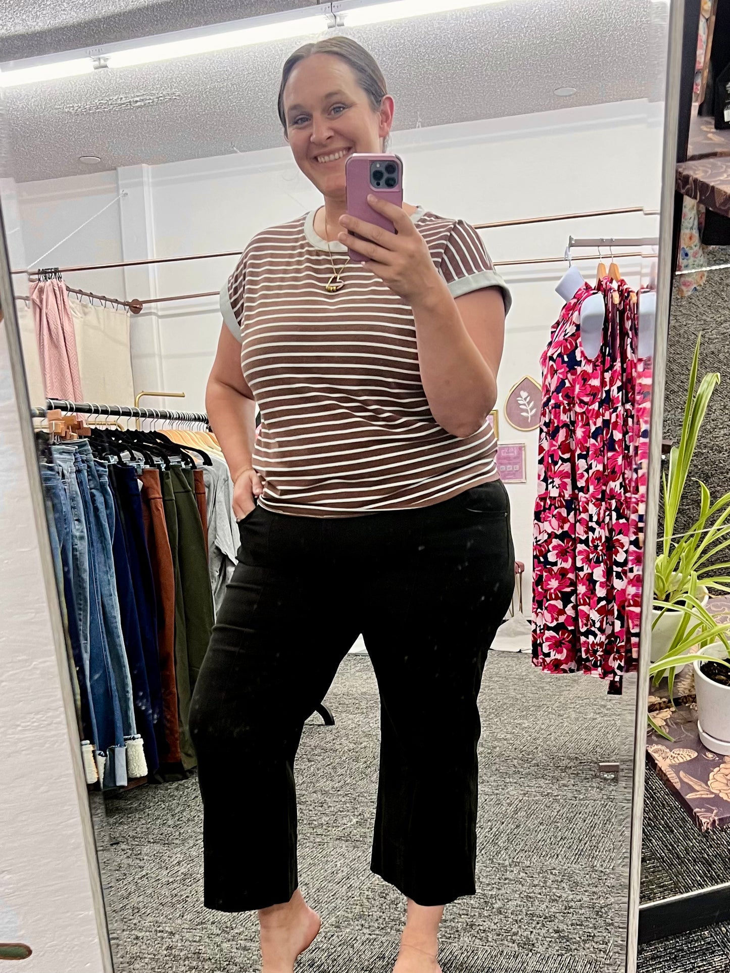 The Harper Wide Leg Cropped Jeans – Black