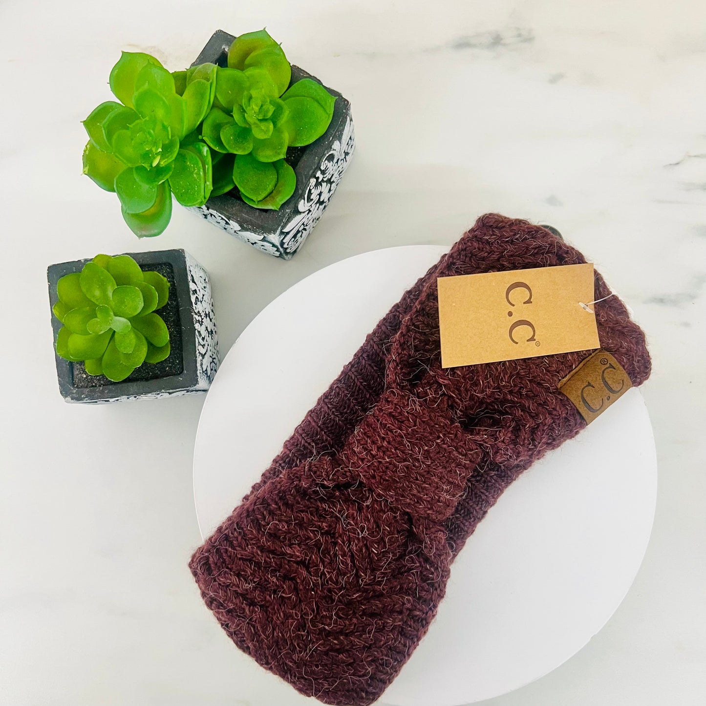 Chevron Knit Knot Women's Fashion Headband