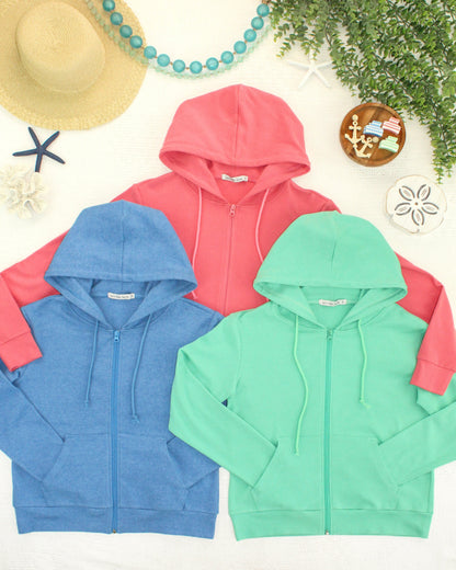 IN STOCK Fullzip Hoodie - Sunkissed Coral