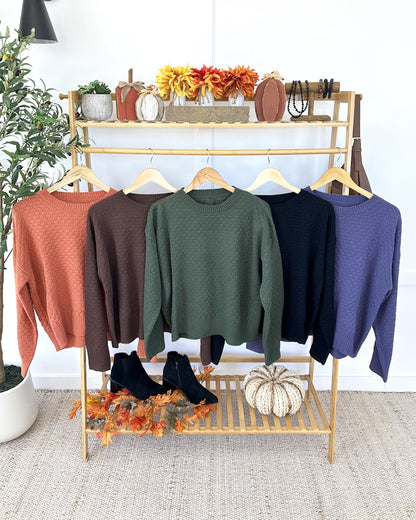 IN STOCK Gianna Pullover Sweater - Pumpkin