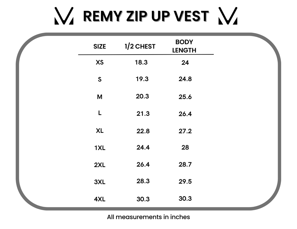 IN STOCK Remy Zip Up Vest - Burgundy