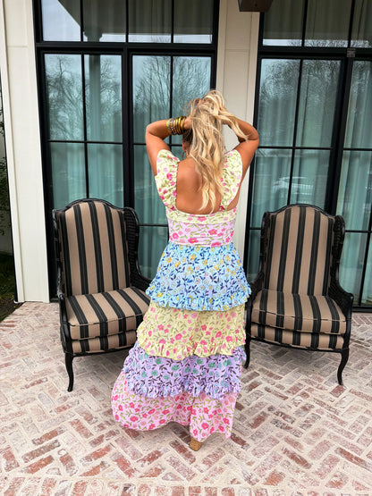 Floral Rainbow Swim Set