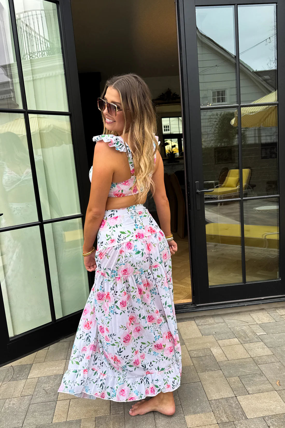 Floral Capri Chic Swim Set