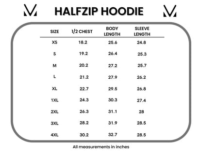 IN STOCK Classic Halfzip Hoodie - Rainbow Stripes and Sun Kissed Coral