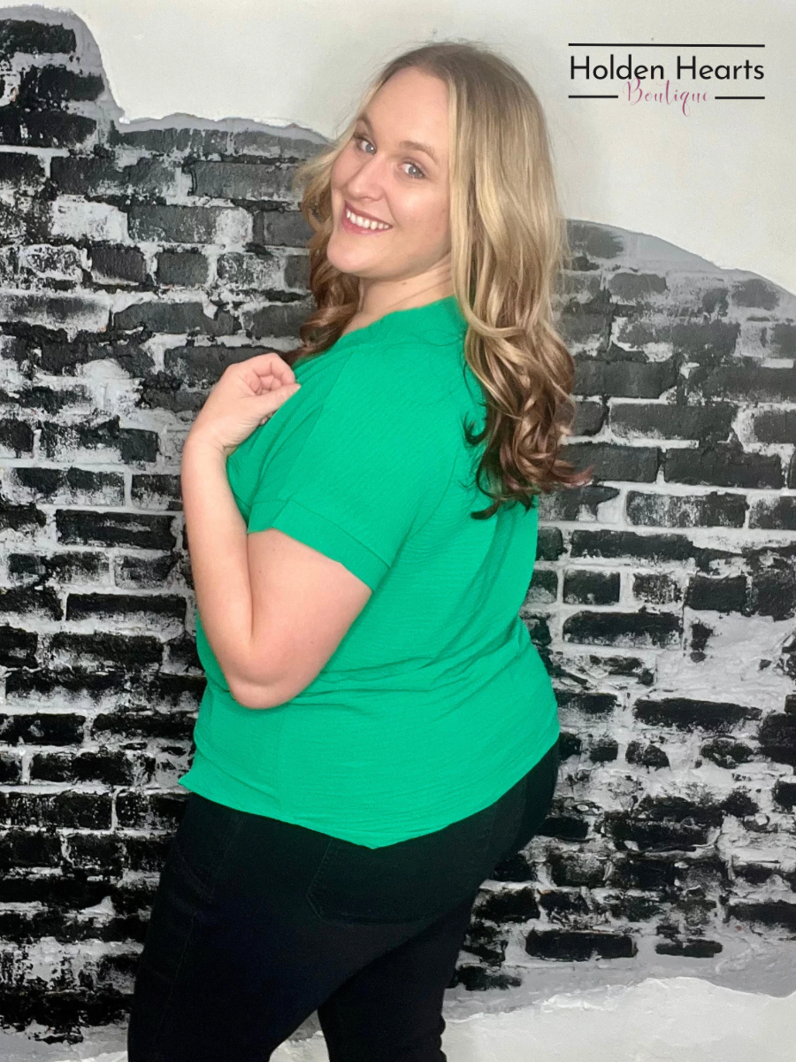 Basic Beauty V Neck Top - Holden Hearts