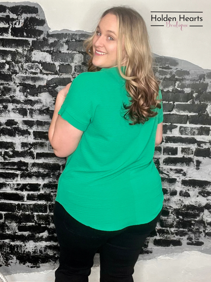 Basic Beauty V Neck Top - Holden Hearts