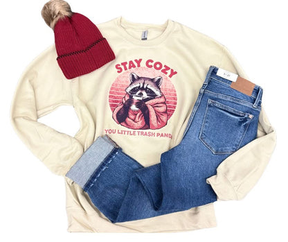 Cozy Trash Panda Pullover