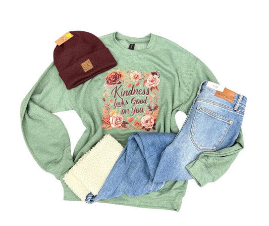 Kindness Looks Good on You Pullover