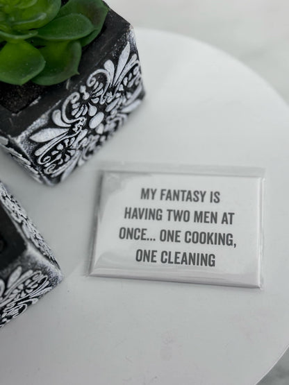 "My Fantasy" White Magnet - Holden Hearts