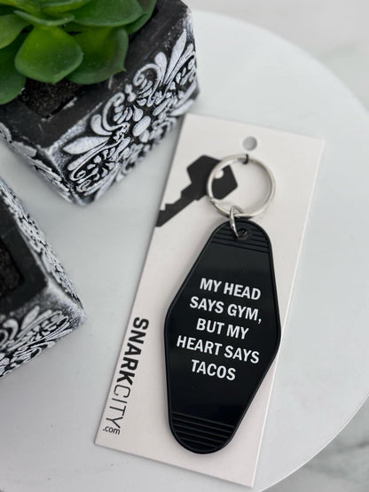 My Head Says Gym Keychain - Holden Hearts