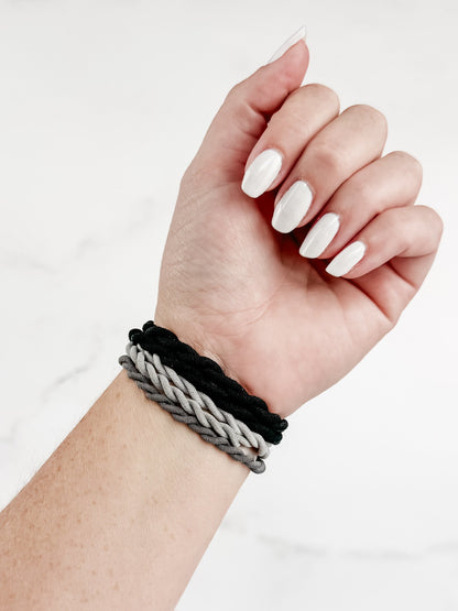 IN STOCK Black and Grey Hair Tie Sets FINAL SALE