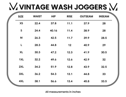 IN STOCK Vintage Wash Joggers - Olive