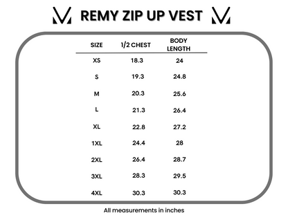 IN STOCK Remy Zip Up Vest - Shiny Black