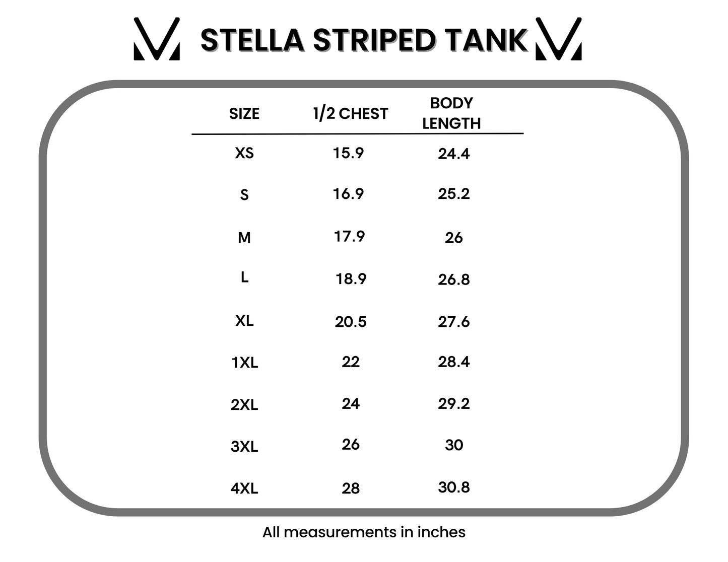 IN STOCK Stella Striped Tank - Black FINAL SALE