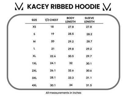 *Kacey Ribbed Hoodie - Mocha*