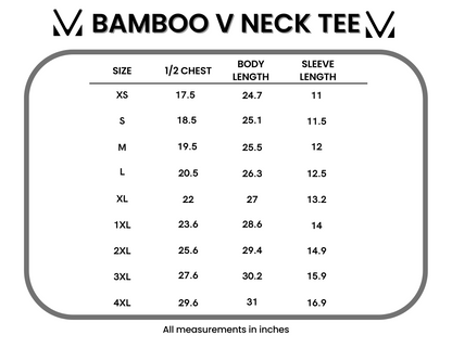 IN STOCK Bamboo V Neck Tee - Black FINAL SALE