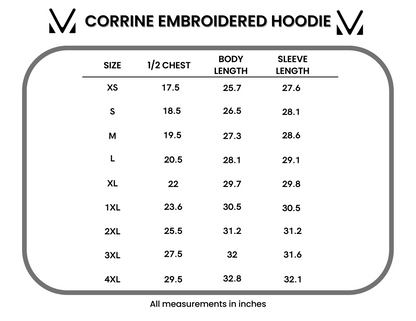 IN STOCK Corrine Embroidered Hoodie - Freedom Over Everything FINAL SALE