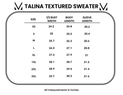 IN STOCK Talina Textured Sweater - Navy FINAL SALE