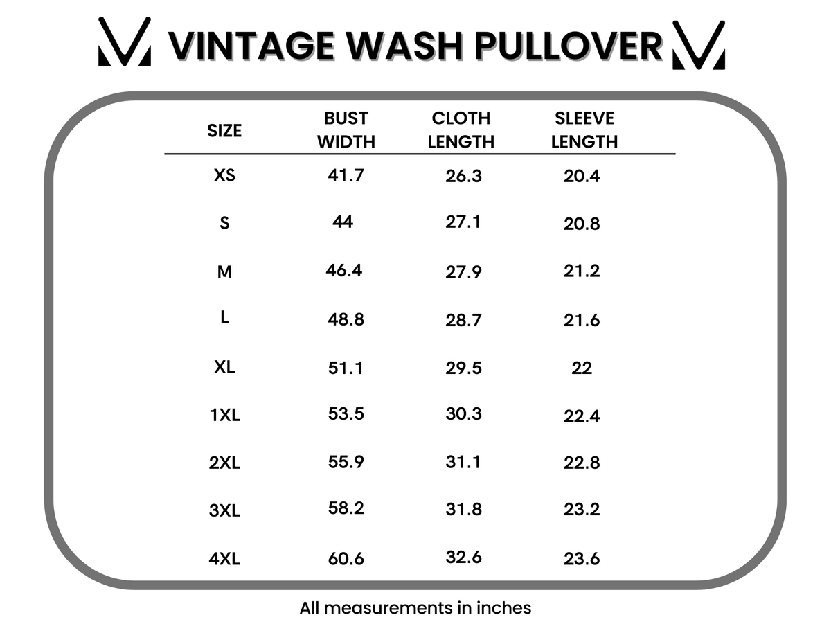IN STOCK Vintage Wash Pullover - Black