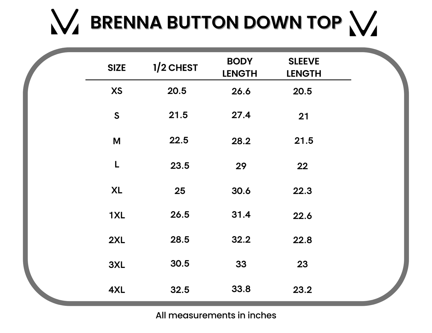*Brenna Button Down Top - Denim*