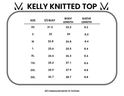 IN STOCK Kelly Knitted Top - Rose FINAL SALE