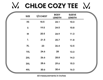 *Chloe Cozy Tee - Ditsy Blush Floral*