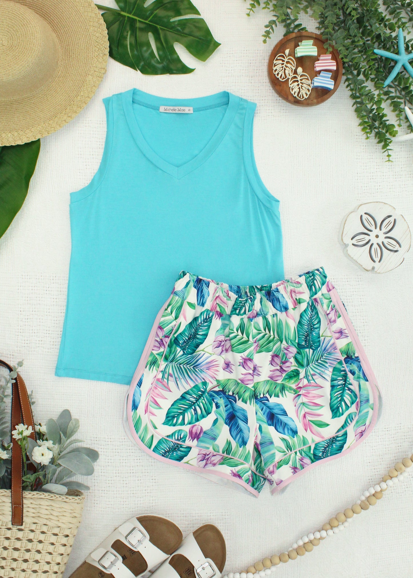 IN STOCK Noelle Tank - Aqua FINAL SALE