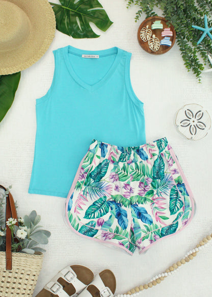 IN STOCK Noelle Tank - Aqua FINAL SALE