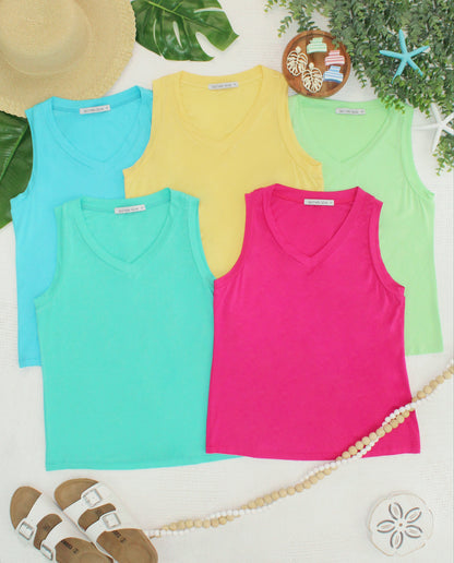 IN STOCK Noelle Tank - Aqua FINAL SALE