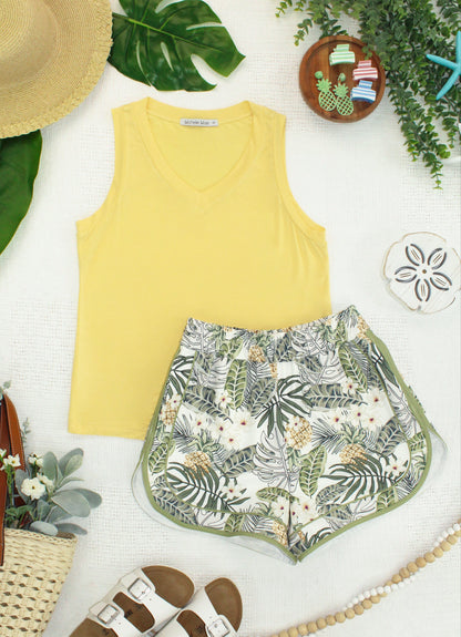 IN STOCK Noelle Tank - Lemon FINAL SALE