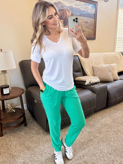 IN STOCK Corrine Joggers - Emerald FINAL SALE