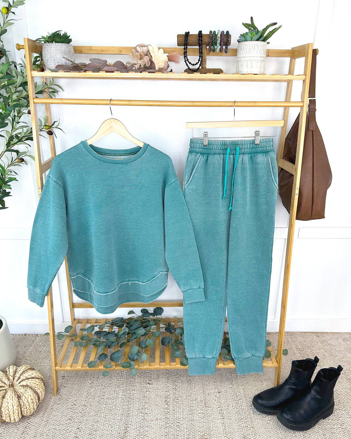 IN STOCK Vintage Wash Pullover - Teal