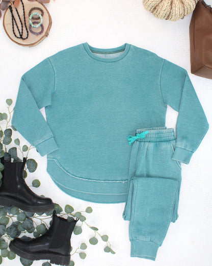 IN STOCK Vintage Wash Pullover - Teal