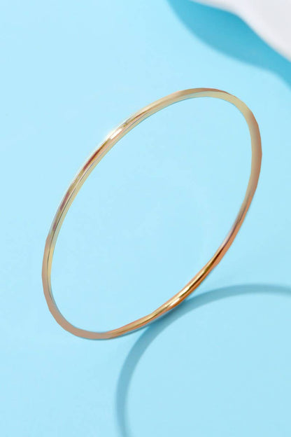 18K NON-TARNISH WATERPROOF STAINLESS STEEL BANGLE |40B5237
