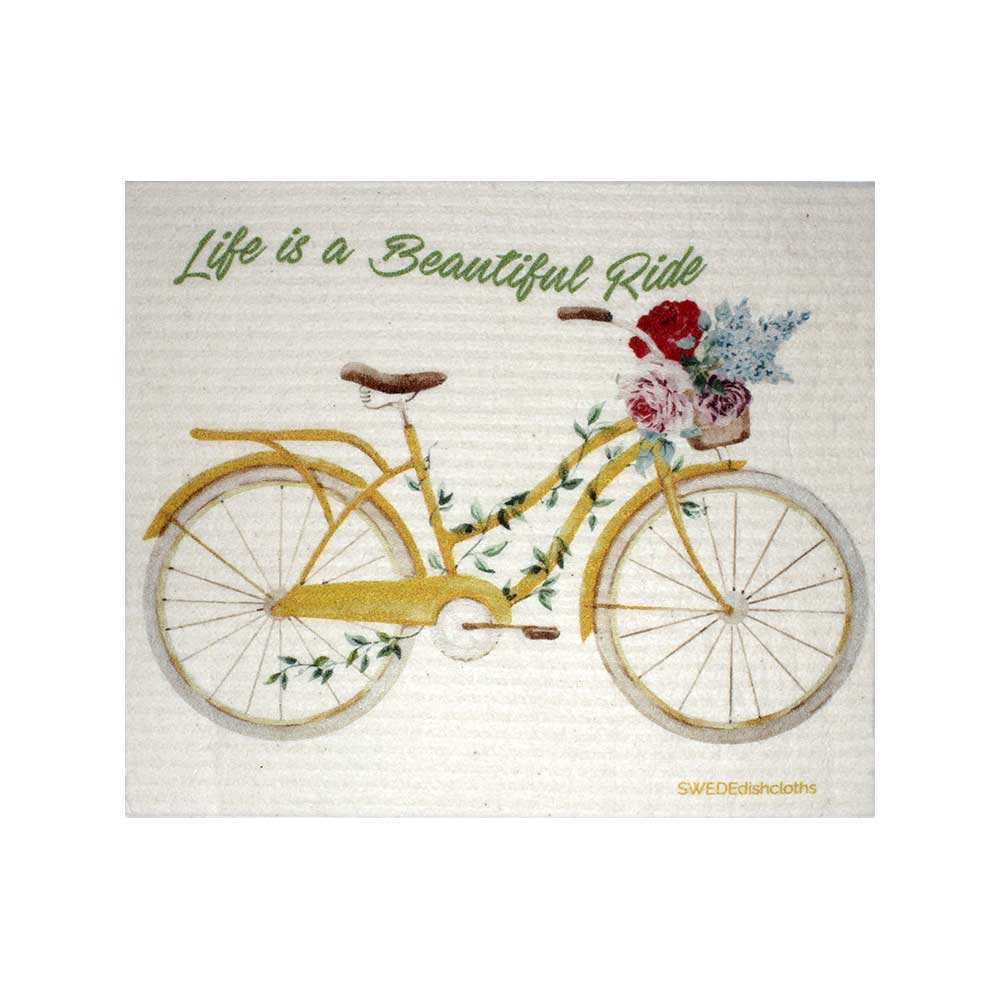 Swedish Dishcloth Beautiful Life Bike - Holden Hearts